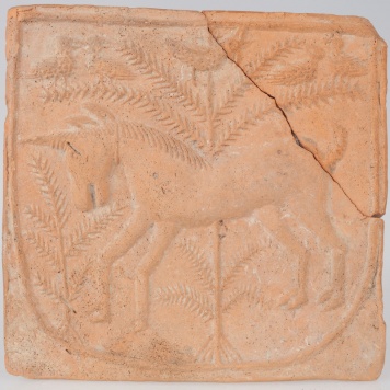 Kafel z wyobrażeniem jednorożca