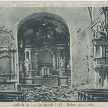 Kalisch in der Kriegszeit 1914 Reformatorkirche