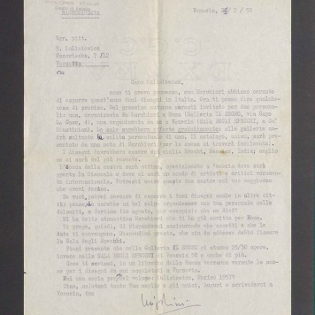 Caro Kulisiewicz, come ti avevo promesso, con Marchiori abbiamo cercato [...]