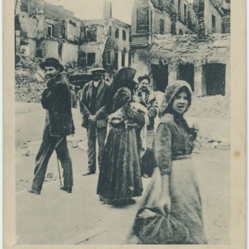 Kalisch in  der Kriegszeit 1914 Ring Ecke Breslauer Straße