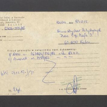 Urząd przesyła w załączeniu nast. dokumenty [...]