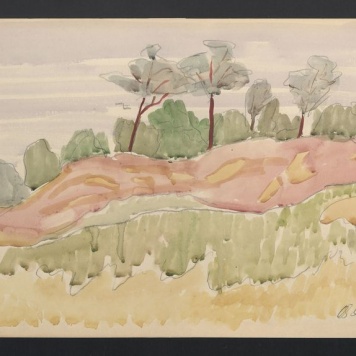 Pejzaż z czterema drzewami