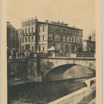 Album Kalisza - "16 Widoków Heliotypjowych" - Most Kamienny i pałac Weigta