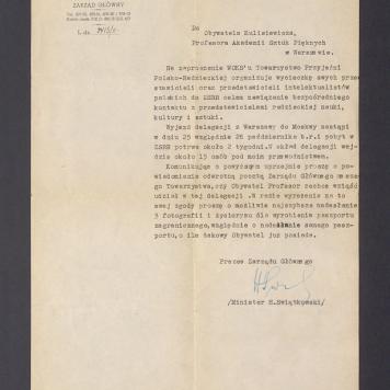 Towarzystwo Przyjaźni Polsko-Radzieckiej: zaproszenie na wycieczkę do ZSRR