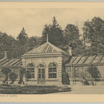 Album Kalisza - "16 Widoków Heliotypjowych" - Cieplarnia w parku