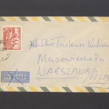 Koperta, adr. Tadeusz Kulisiewicz