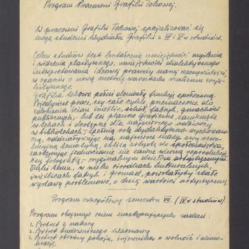 Program Pracowni Grafiki Tekowej