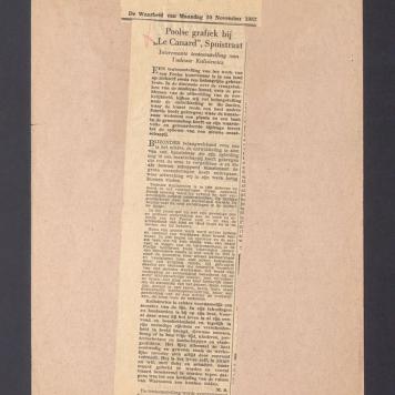 Poolse grafiek bij "Le Canard" Spuistraat