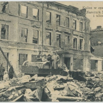 Kalisz w czasie wojny 1914
Narożnik Nowego Rynku i ulicy Chopina