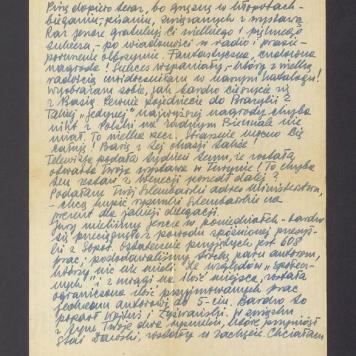 Tadeusz Kochanie - piszę dopiero teraz, bo grzęznę w kłopotach [...]