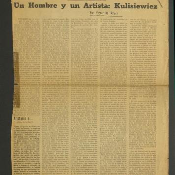 Un Hombre y un Artista: Kulisiewiez
