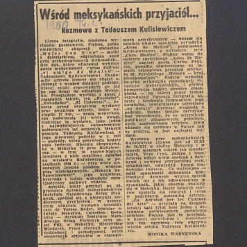 Wśród meksykańskich przyjaciół... Rozmowa z Tadeuszem Kulisiewiczem