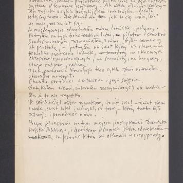 Notatka nt. powstania cyklu "Stalowe ptaki"