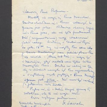 Szanowny Panie Profesorze! Niestety nie mogę [...]