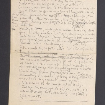 Notatka o powstaniu cyklu "Ruiny Warszawy"