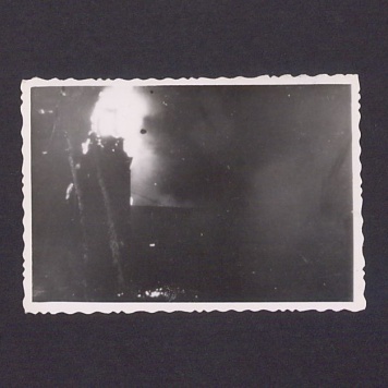 Płonąca katedra w Gnieźnie dn. 23-I-1945 r.