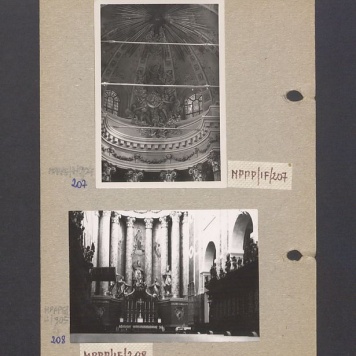 Wnętrze gnieźnieńskiej katedry. Ołtarz barokowy.