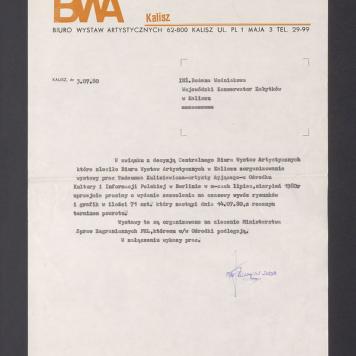 W związku z decyzją Centralnego Biura Wystaw Artystycznych [...]