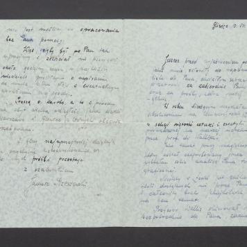 Jeszcze przed wyjaśnieniem powodów, które mnie skłoniły do napisania listu [...]