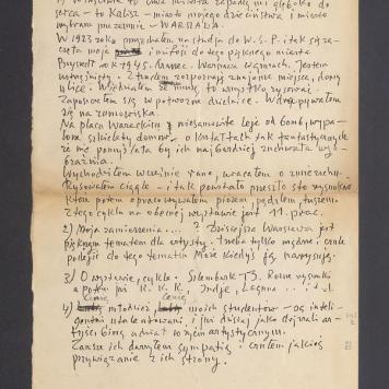 Notatka o powstaniu cyklu "Ruiny Warszawy"