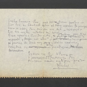 Wielce Szanowna Pani, przed kilkoma dniami [...]