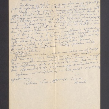 Kochani! Zrobiłem się tak leniwy, że nie chce mi się wziąć długopisu do ręki [...]