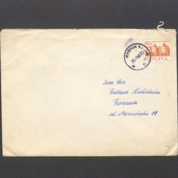 Koperta, nad. mgr Adam Dworaczek