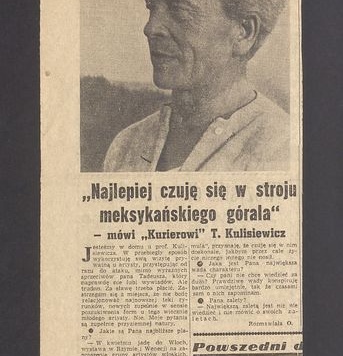 "Najlepiej czuję się w stroju meksykańskiego górala" - mówi "Kurierowi" Tadeusz Kulisiewicz