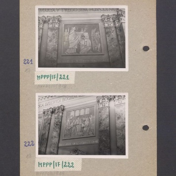 Wnętrze gnieźnieńskiej katedry. Płaskorzeźba ojca Efrema, scena z życia św. Wojciecha.