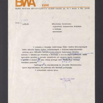 W związku z decyzją Centralnego Biura Wystaw Artystycznych, które zleciło [...]