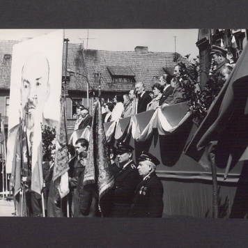 1 Maja 1972 r. w Gnieźnie. Trybuna.