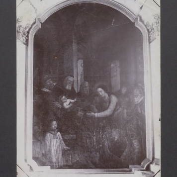 Kaplica Łubieńskich. Obraz pt. Ofiarowanie w świątyni.