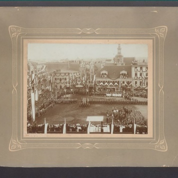 Inspekcja 8 pułku piechoty przez Wilhelma II w Gnieźnie dn. 9-08-1905 r.