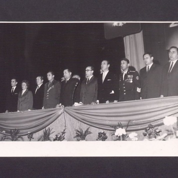 26 rocznica obchodów wyzwolenia miasta Gniezna 21-01-1945 – 1971. Grupa uczestników.