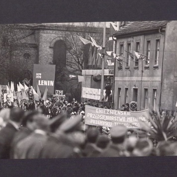 Obchody 1 Maja 1970 r. Pochód.