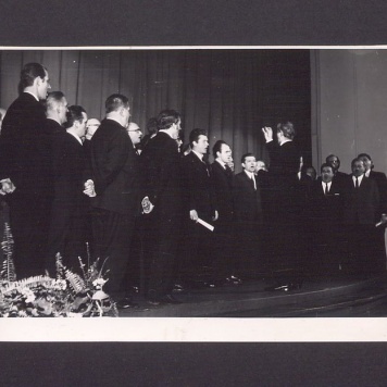 26 rocznica obchodów wyzwolenia miasta Gniezna 21-01-1945 – 1971. Koncert członków chóru "Dzwon".