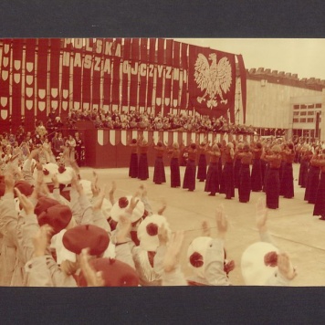Inauguracja Roku Szkolnego 1978/1979 na szkolno-muzealnym placu.
