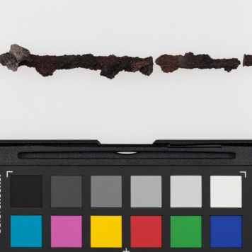 Fragmenty szpili żelaznej 