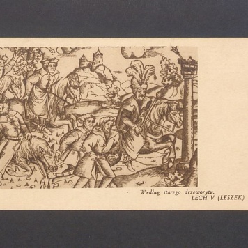 Lech V (Leszek) według starego drzeworytu.