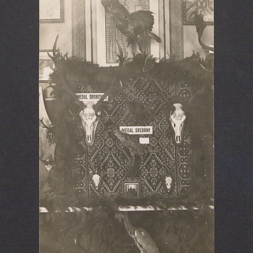 Wystawa produktów rolniczych w Hotelu Europejskim
Prezentacja poroży.
