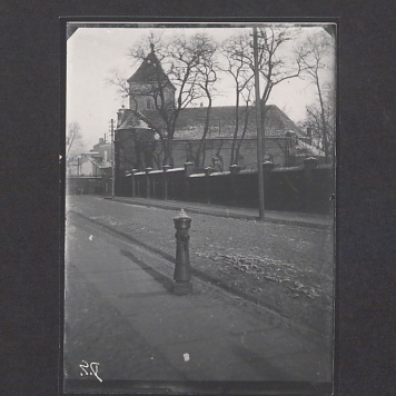Szklane negatywy Dionizego Scholtza. Kościół pw. św. Wawrzyńca.