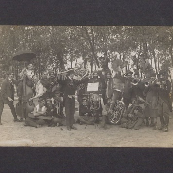 Orkiestra wojskowa 69 Pułku Piechoty w Wolsztynie.