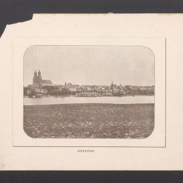 Widok miasta, ilustracja umieszczona w publikacji E. Raczyńskiego, Wspomnienia z Wielkopolski.