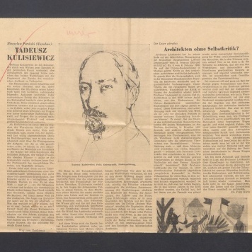 Mieczyslaw Porebski (Warschau). Tadeusz Kulisiewicz