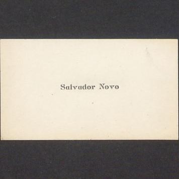 Wizytówka, Salvador Novo