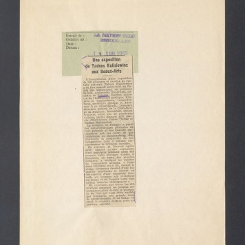 Recenzja. Une exposition de Tadeus Kulisiewicz aux Beaux-Arts