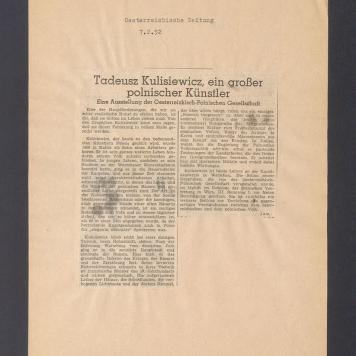 Tadeusz Kulisiewicz, ein grosser polnischer Kunstler