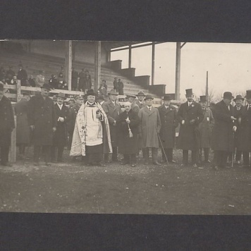 Leon Barciszewski i Bolesław Kasprowicz na hipodromie.