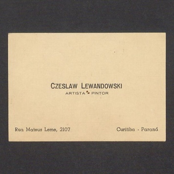 Wizytówka, Czeslaw Lewandowski