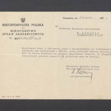 Departament Prasy i Informacji prosi o skomunikowanie się z Ministerstwem [...]